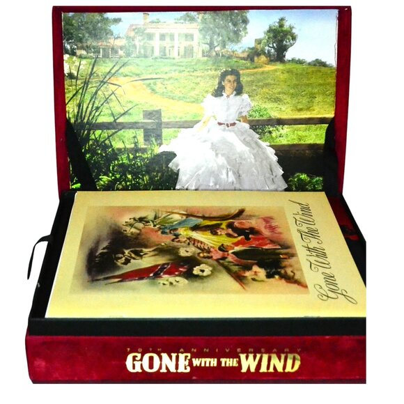 Gone With The Wind Special 70th Anniversary Collectors Box Set Red Velvet Case - Picture 4 of 11